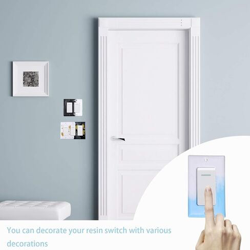 Tanlee 6 Pieces Switch Cover Resin Mold Light Switch Panel Silicone Mold Socket Panel Epoxy Mold for DIY Craft Making in Saudi Arabia