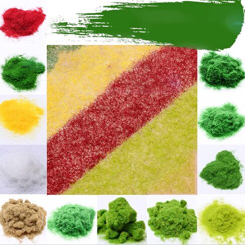 Cayway 7 Pack Miniature Basing Kit Scenery Basing Material Kit Include Stone, Decorative Sand, Grass, Snow for Projects Model Train Railways Architecture Landscape, Mini Garden in Kuwait