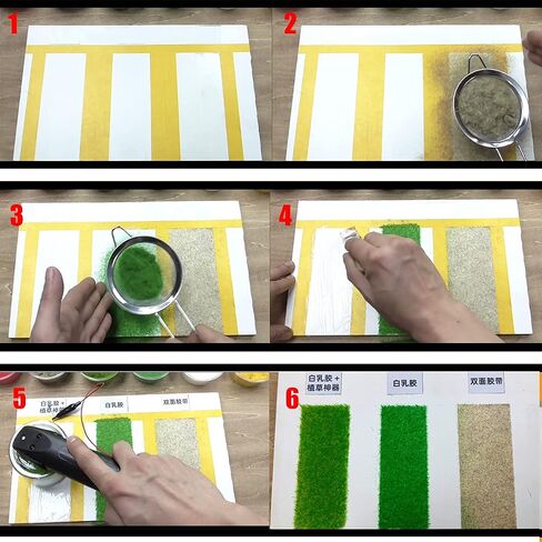 Cayway 7 Pack Miniature Basing Kit Scenery Basing Material Kit Include Stone, Decorative Sand, Grass, Snow for Projects Model Train Railways Architecture Landscape, Mini Garden in Kuwait