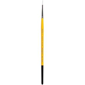 KINGART Premium White Nylon 7950-6 Gold Grip Round Artist Brushes, Synthetic Nylon Hair, Acrylic & All Media, Face Painting, Body Art, Fabric, Ceramics, Glass, Wood etc. Size 6 in Kuwait