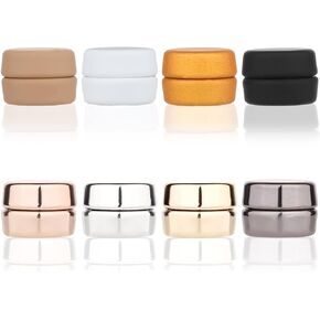 8pcs Strong Magnetic Hijab Pins, Multi-Purpose Scarf Magnets Pinless Magnetic Pins for Clothes for Women Clothes Brooch (Round)