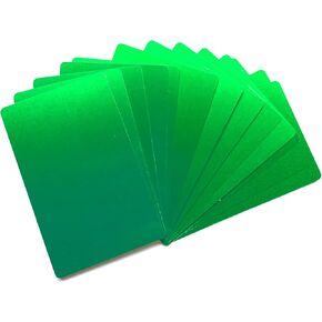 Malayan Products Metal Business Card Blanks Laser engraving Aluminum Sheets in Bulk 0.01 Inches (50 Count, Sample)