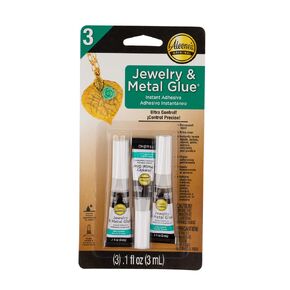 Jewelry & Metal Glue – No Drip Instant Adhesive – Waterproof for Repairing Necklaces, Bracelets, Earrings - Single Pack Clear