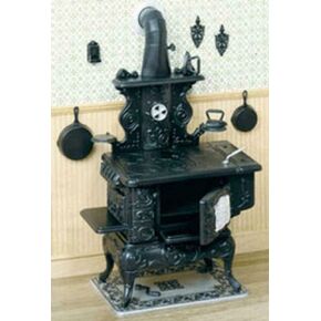 Dollhouse Miniature 1:12 Scale Cook Stove and Accessories Kit in Kuwait