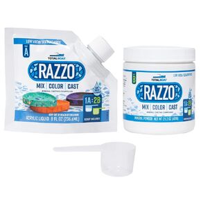 TotalBoat Razzo Acrylic Mineral Casting Compound Kits for DIY Home Decor & Art (Large Kit)