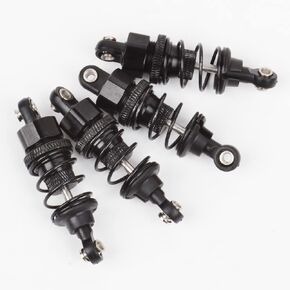 Aluminum Shock Absorber Damper Kit Set for 1/10 RC On-Road Drift Car Tamiya M05 M06 HPI YOKOMO Traxxas Upgraded Parts (Black)