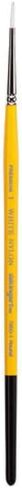 KINGART Premium White Nylon 7950-6 Gold Grip Round Artist Brushes, Synthetic Nylon Hair, Acrylic & All Media, Face Painting, Body Art, Fabric, Ceramics, Glass, Wood etc. Size 6 in Kuwait