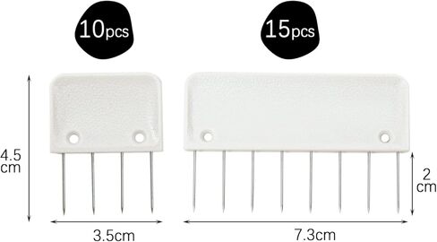 مجموعة دبابيس حجب الحياكة مكونة من 25 مشطًا لحجب الحياكة أو الكروشيه أو الدانتيل أو مشاريع الإبرة مع 100 دبابيس على شكل حرف T in Kuwait