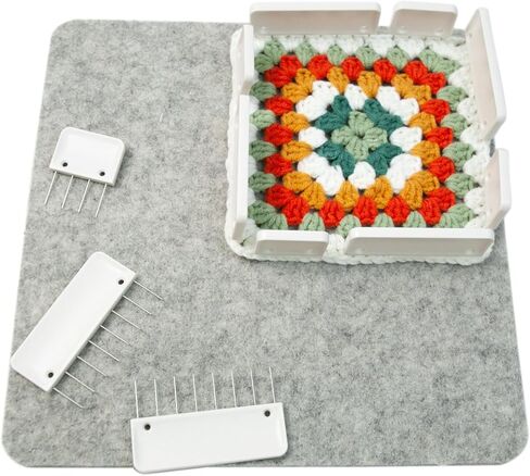 مجموعة دبابيس حجب الحياكة مكونة من 25 مشطًا لحجب الحياكة أو الكروشيه أو الدانتيل أو مشاريع الإبرة مع 100 دبابيس على شكل حرف T in Kuwait