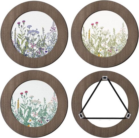 4 Pcs Wood Embroidery Hoop Frame 6 Inch Round Wooden Embroidery Frame Wood Display Frame Circle for Finished Cross Stitch Hoop DIY Art Craft Sewing Ornaments in Saudi Arabia