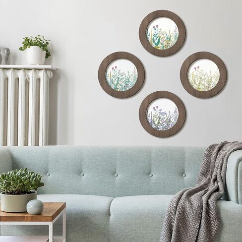 4 Pcs Wood Embroidery Hoop Frame 6 Inch Round Wooden Embroidery Frame Wood Display Frame Circle for Finished Cross Stitch Hoop DIY Art Craft Sewing Ornaments in Saudi Arabia