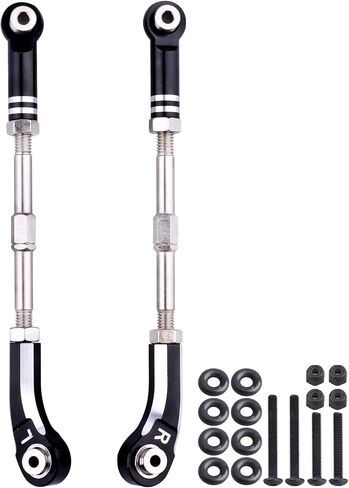 Aluminum Steering Camber Link Set Toe Link Steering Linkage Turnbuckles and Camber Links for Arrma 1/8 Kraton/Notorious 6S BLX Upgrades Parts (Black) in Saudi Arabia
