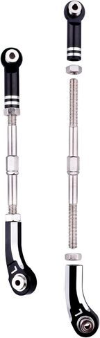 Aluminum Steering Camber Link Set Toe Link Steering Linkage Turnbuckles and Camber Links for Arrma 1/8 Kraton/Notorious 6S BLX Upgrades Parts (Black) in Saudi Arabia