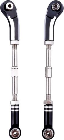 Aluminum Steering Camber Link Set Toe Link Steering Linkage Turnbuckles and Camber Links for Arrma 1/8 Kraton/Notorious 6S BLX Upgrades Parts (Black) in Saudi Arabia