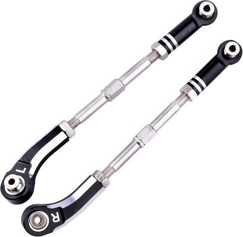 Aluminum Steering Camber Link Set Toe Link Steering Linkage Turnbuckles and Camber Links for Arrma 1/8 Kraton/Notorious 6S BLX Upgrades Parts (Black) in Saudi Arabia
