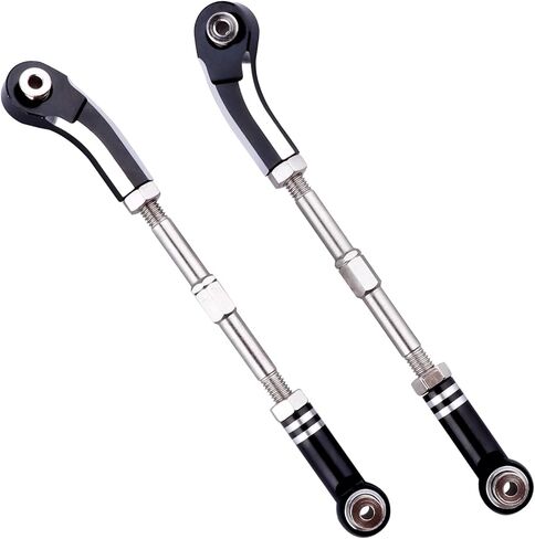 Aluminum Steering Camber Link Set Toe Link Steering Linkage Turnbuckles and Camber Links for Arrma 1/8 Kraton/Notorious 6S BLX Upgrades Parts (Black) in Saudi Arabia