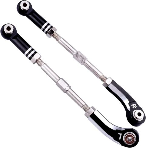 Aluminum Steering Camber Link Set Toe Link Steering Linkage Turnbuckles and Camber Links for Arrma 1/8 Kraton/Notorious 6S BLX Upgrades Parts (Black) in Saudi Arabia