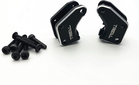Treal Aluminum 7075 Front Link Mounts for Axial RBX10 Ryft (Black) in Saudi Arabia