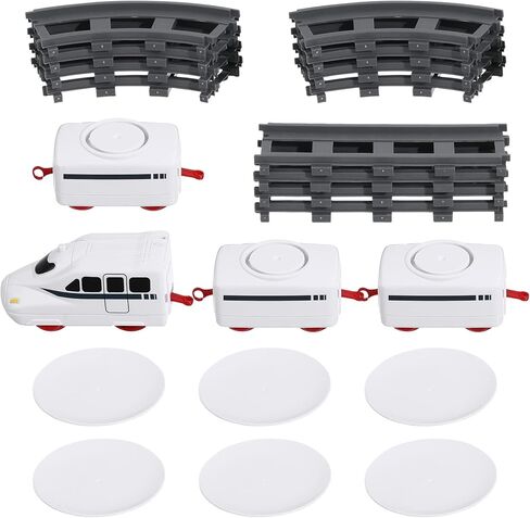 تويفيان مجموعة واحدة من العاب قطار السوشي الدوارة الكهربائية للمنزل (لون ابيض) in Kuwait
