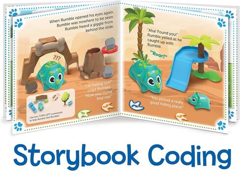 Learning Resources Coding Critters Rumble & Bumble - 23 Pieces, Ages 4+, Educational Learning Games, Screen-Free Early Coding Toy For Kids, Interactive STEM Coding Pet in Saudi Arabia