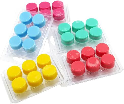 حاويات تذويب الشمع من issdem مجموعة من 100 عبوة من قوالب تذويب الشمع البلاستيكية الشفافة لصنع الشموع in Kuwait