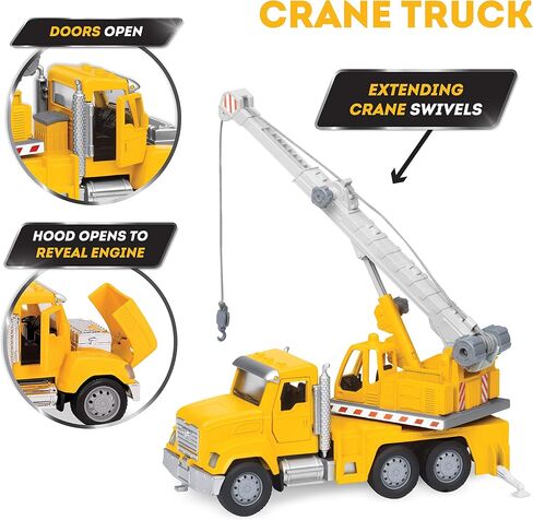 Driven by Battat – Construction Vehicles for Kids – Toddler Trucks – Set of 4 Toy Trucks – Lights & Sounds Cars & Trucks – Micro Fleet – 3 Years + in Saudi Arabia