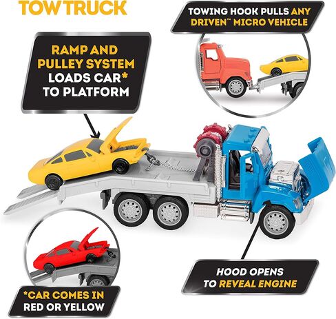 Driven by Battat – Construction Vehicles for Kids – Toddler Trucks – Set of 4 Toy Trucks – Lights & Sounds Cars & Trucks – Micro Fleet – 3 Years + in Saudi Arabia