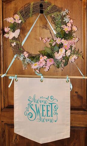 لافتة من القماش الكتاني باللون الأبيض، مقاس 68.58 سم × 81.28 سم، على شكل درع قابل للطلاء، مقاس 283.58 جم، من قماش قطني طبيعي غير مكتمل، مزود بحلقات معدنية، لوازم فنية لفصول مدرسي فني، صناعة يدوية in Kuwait