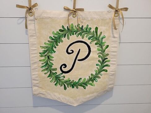 لافتة من القماش الكتاني باللون الأبيض، مقاس 68.58 سم × 81.28 سم، على شكل درع قابل للطلاء، مقاس 283.58 جم، من قماش قطني طبيعي غير مكتمل، مزود بحلقات معدنية، لوازم فنية لفصول مدرسي فني، صناعة يدوية in Kuwait