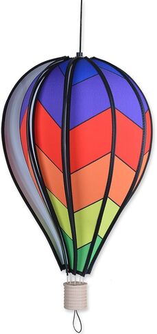 18 in. Hot Air Balloon - Chevron Rainbow in Kuwait