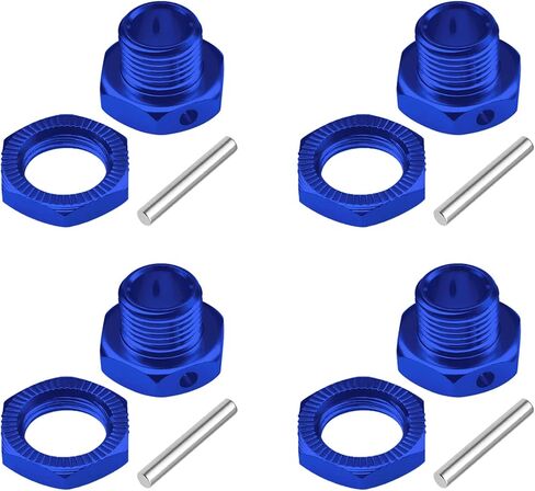 HobbyPark 17mm Wheel Hex Hubs Adapter with Wrench for 1/8 RC Cars Monster Trucks Off Road Buggy (with Navy Blue Adapter) in Saudi Arabia