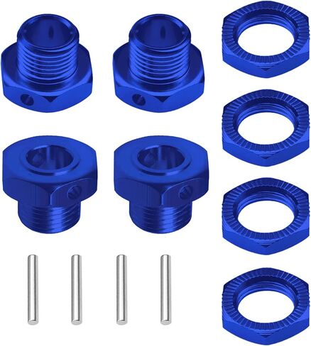 HobbyPark 17mm Wheel Hex Hubs Adapter with Wrench for 1/8 RC Cars Monster Trucks Off Road Buggy (with Navy Blue Adapter) in Saudi Arabia
