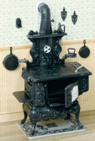 Dollhouse Miniature 1:12 Scale Cook Stove and Accessories Kit in Saudi Arabia