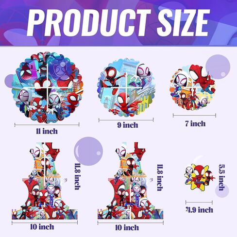 Spidey Cupcake Stands Birthday Party Supplies,Dessert Stand Cupcake Tower Decoration Supplies for Kids Party Supply in Kuwait