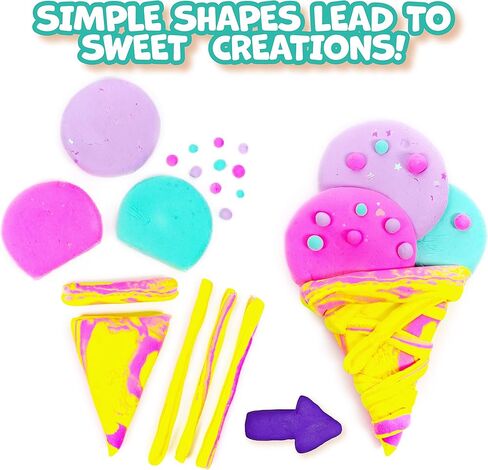 عبوة فاخرة من Mixy Squish Made by Me Deluxe Pack من Horizon Group USA، تتضمن 596.98 جم من الطين الجاف بالهواء النسيجي، واللعب الحسي، و14 أداة نحت و3 قوالب مزدوجة الجوانب، ورخام وأنسجة مقرمشة جافة in Kuwait