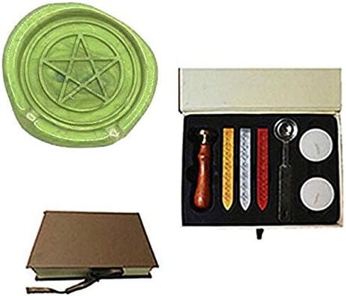 Star Pentagram 5 Star Pointed Pentacle Symbol Classic Comic Wax Seal Sealing Stamp Party Envelope Wedding Invitation Christmas Halloween Card Gift Wrapping Wine Package Sealing Wax Seal Stamp Set in Kuwait