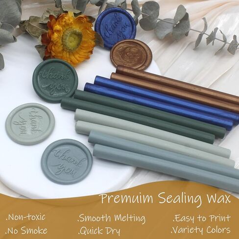 Sage Green Wax Seal Sticks 26pcs, Andotopee Glue Gun Wax Seal Sticks for Wax Seal Stamp, Premium Sealing Wax for Envelope Letter Seal Wedding Invation Craft Adhesive, Great Gift Ideas (Mini Size) in Kuwait