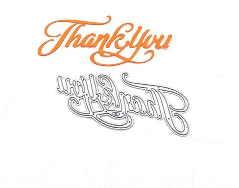 قصاصات ورق استنسل محفور عليها كلمات شكر من FUGUT مقاس 1.6 × 3.7 بوصة، قطع زينة عيد الشكر لصنع البطاقات ودفتر القصاصات in Kuwait