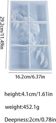 قالب سيليكون تنين ثلاثي الأبعاد، قالب راتنجات الإيبوكسي تمثال حيوان كبير، قالب صب راتنجات الإيبوكسي DIY للتعليق على الحائط وباب تزيين خزانة المنزل والمكتب والديكور الفني، خبز الشوكولاتة in Kuwait