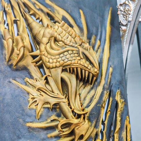 قالب سيليكون تنين ثلاثي الأبعاد، قالب راتنجات الإيبوكسي تمثال حيوان كبير، قالب صب راتنجات الإيبوكسي DIY للتعليق على الحائط وباب تزيين خزانة المنزل والمكتب والديكور الفني، خبز الشوكولاتة in Kuwait