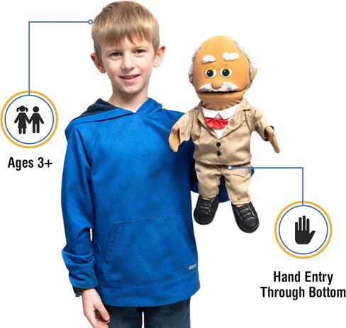 14" Pops, Hispanic Grandfather, Hand Puppet in Saudi Arabia