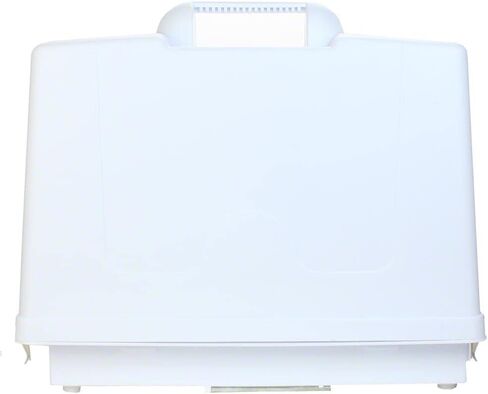 حقيبة حمل ماكينة الخياطة ذات السرير المسطح الصلب من كينمور 97081، فتحة مقاس 16.75 × 7.125 بوصة لآلة الخياطة المسطحة ذات الزاوية المربعة القديمة، تناسب سيرز ما قبل عام 1980 كينمور 158. نماذج، دوارة محلية بيضاء قبل عام 1960 in Kuwait