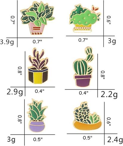 Booinxaa 6Pcs Cute Brooch Pin Bulk Kawaii Enamel Brooches Set for Women Teens Kids Button Pins Funny Cartoon Pin Set for Backpacks Cloths Hats Bags Jacket Decoration in Kuwait