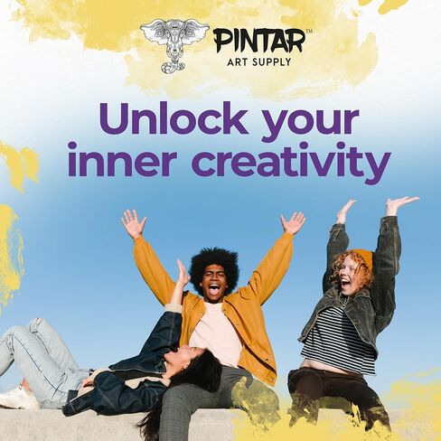 مجموعة أقلام طلاء أكريليك PINTAR | 16 عبوة | أقلام طلاء ذات أطراف رفيعة - أقلام طلاء أكريليك - أقلام طلاء أكريليك للرسم الصخري والخشب والزجاج والجلود والأحذية - عبوة من 16 قطعة، 1 مم in Kuwait