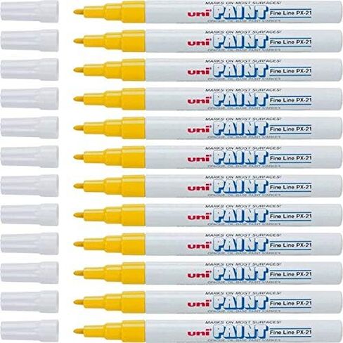 Uni-Paint PX-20 Oil-Based Paint Marker, Medium Point, Assorted Colors, 6-Count in Saudi Arabia