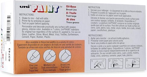 Uni-Paint PX-20 Oil-Based Paint Marker, Medium Point, Assorted Colors, 6-Count in Saudi Arabia