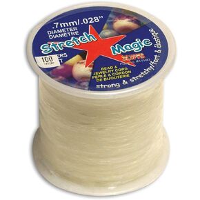 Stretch Magic 0.7mm Bead and Jewelry Cord, 100m, Clear in Saudi Arabia