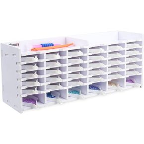 SANFURNEY 32 Slots Large Diamond Painting Tray Tower Organizer with Drill Pen Holder, Multi-Boat Plates Storage Rack, Diamond Painting Accessories Tools Kits, Gift for Adults DIY Craft Arts