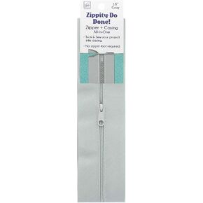 Zippity Do Done 18" Light Gray zipper with pull in Kuwait
