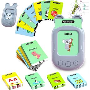 Toddler Toys for 1 2 3 4 5 Year Old Boy and Girl Kids Gifts, Speech Therapy Autism Sensory Toys, Montessori Toys Talking Flash Cards with 224 Sight Words, Educational Learning Toys for Ages 2-4 in Kuwait